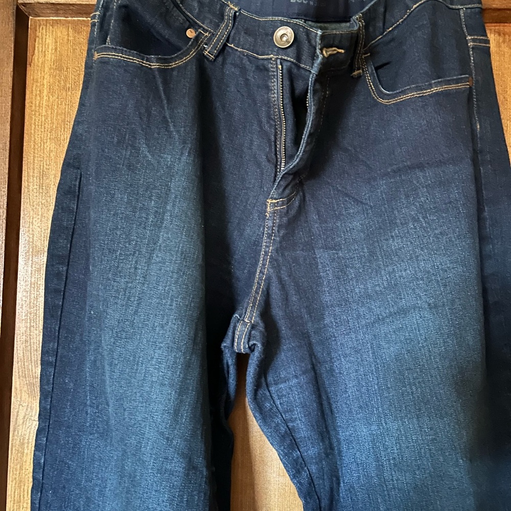 Women's Boot Cut Jeans - Dark Blue